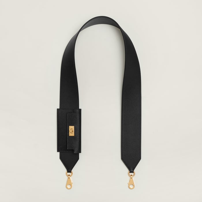 Noir Kelly Pocket Bag Strap 50 MM