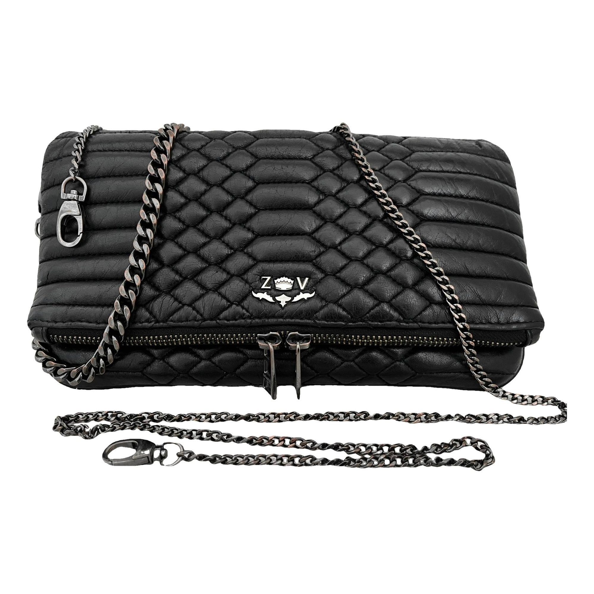 Rock leather crossbody bag