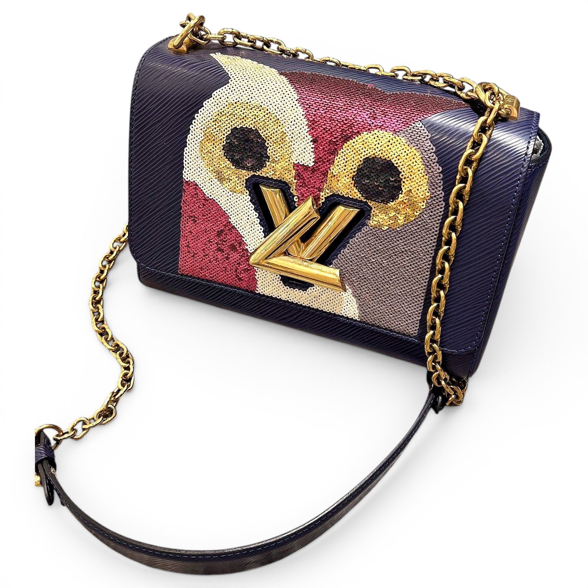 Twist leather crossbody bag