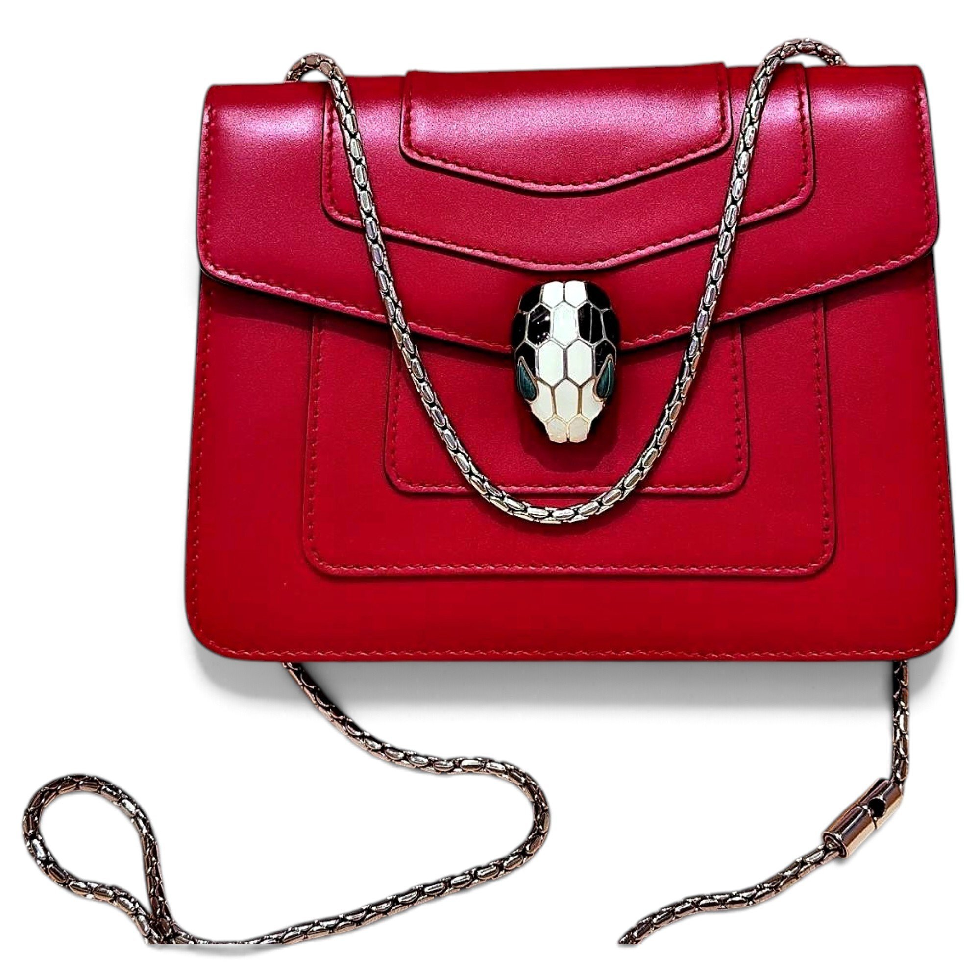 Serpenti leather crossbody bag