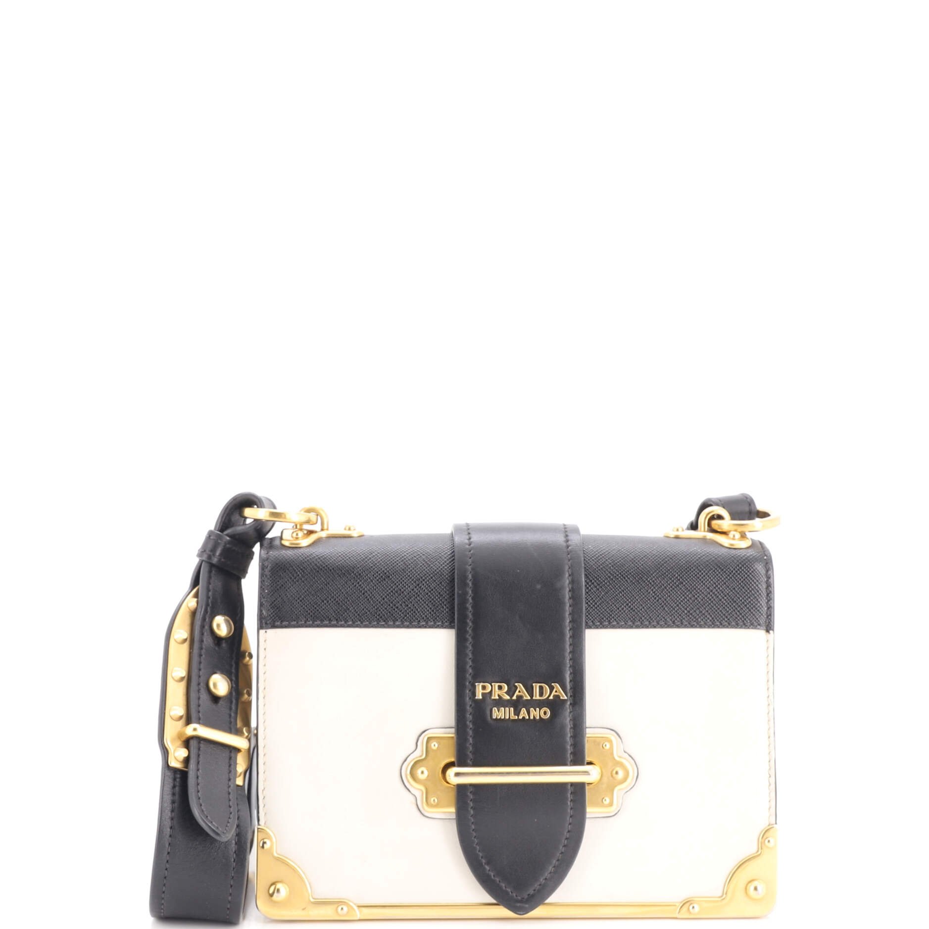 Cahier Crossbody Bag Leather and Saffiano Leather Small