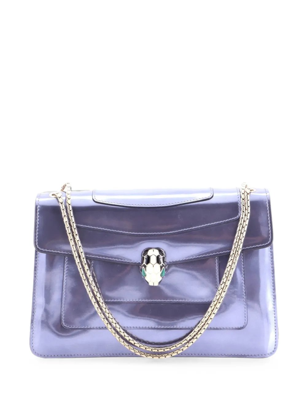 Serpenti Forever Patent Medium shoulder bag