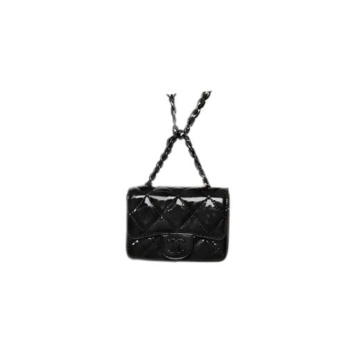 Patent leather handbag