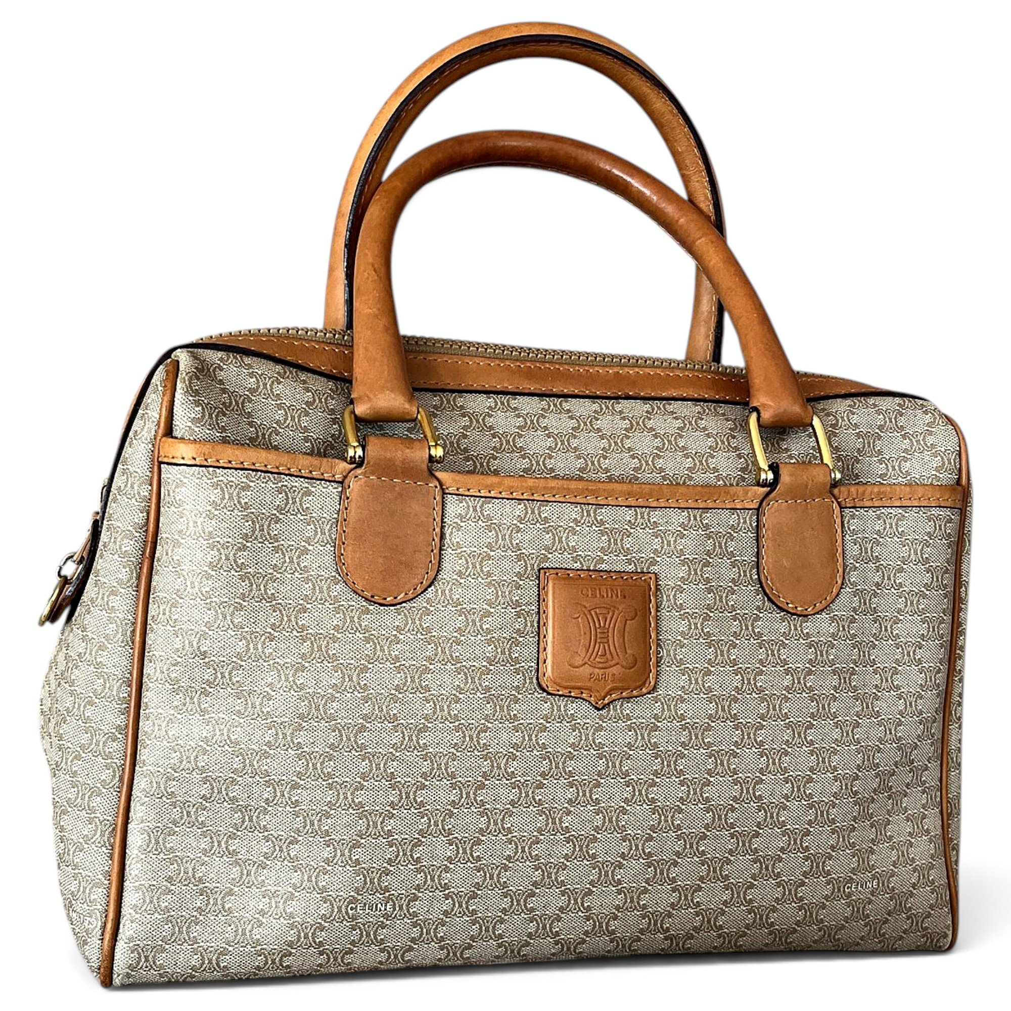Leather bowling bag