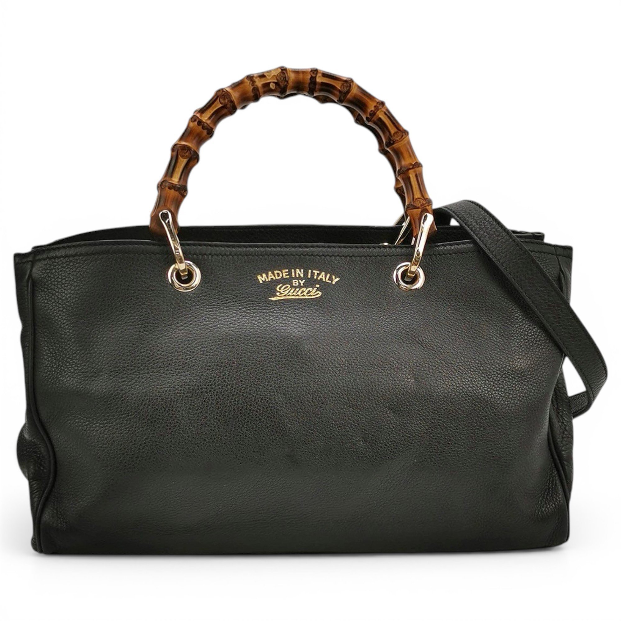 Bamboo Shopper leather tote