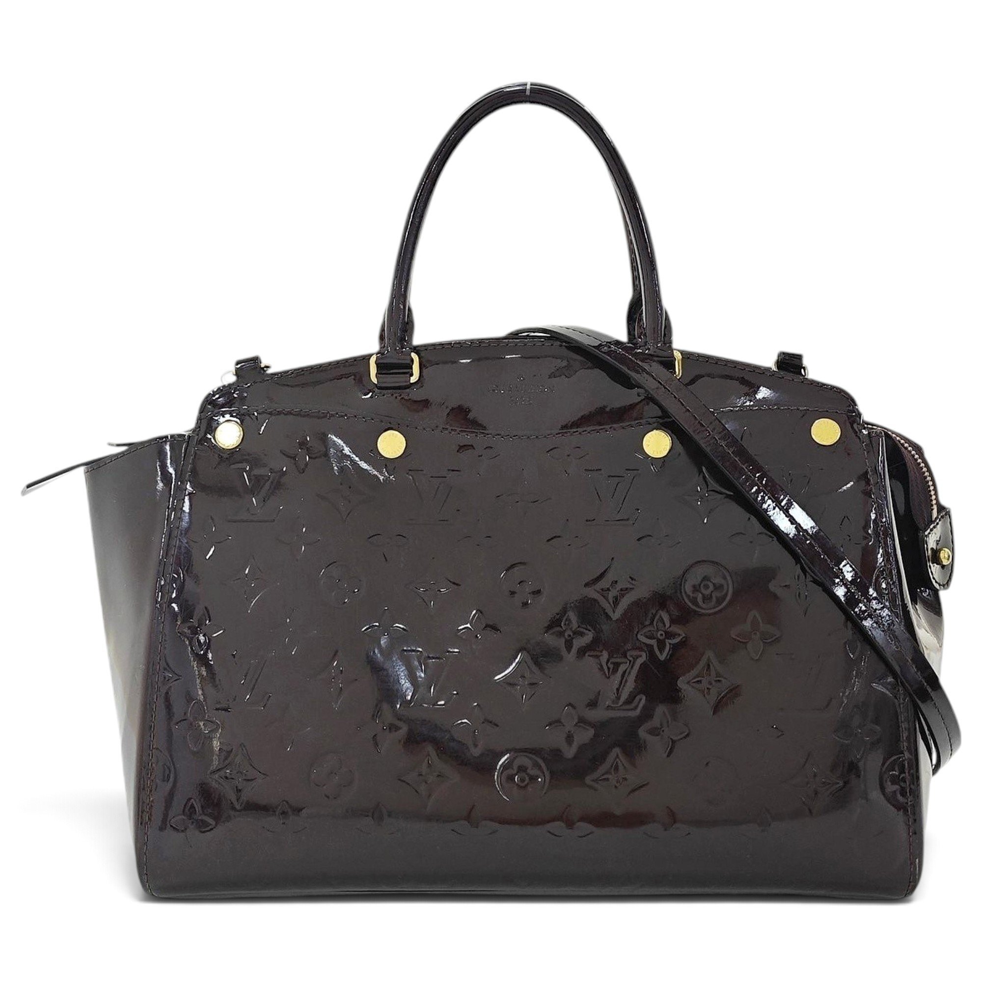 Patent leather handbag