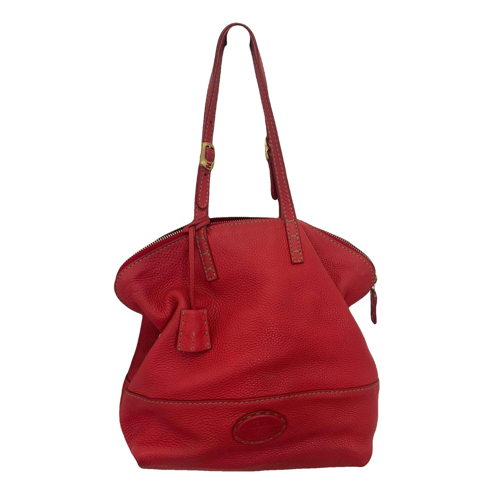 Leather tote