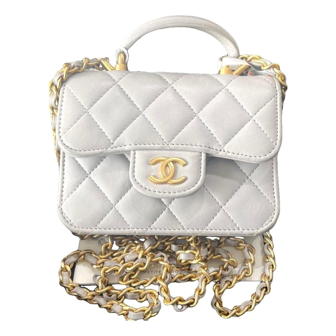 Trendy CC Vanity leather handbag