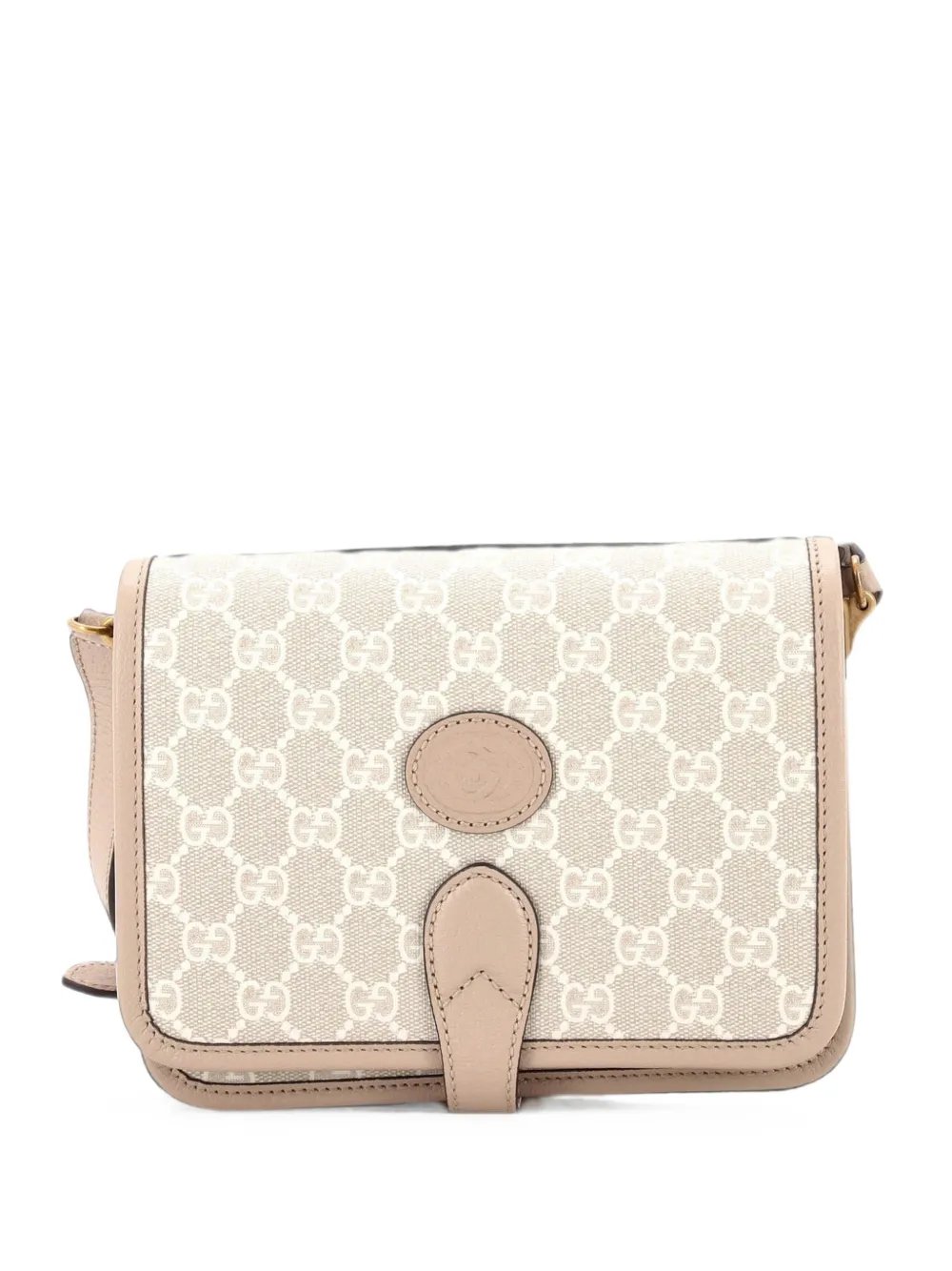 Interlocking G Patch Messenger Bag GG Coated Canvas Mini crossbody bag