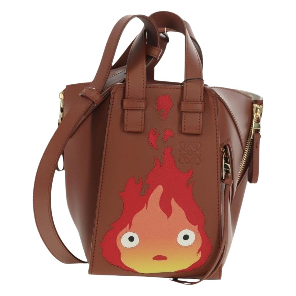 Hammock leather handbag