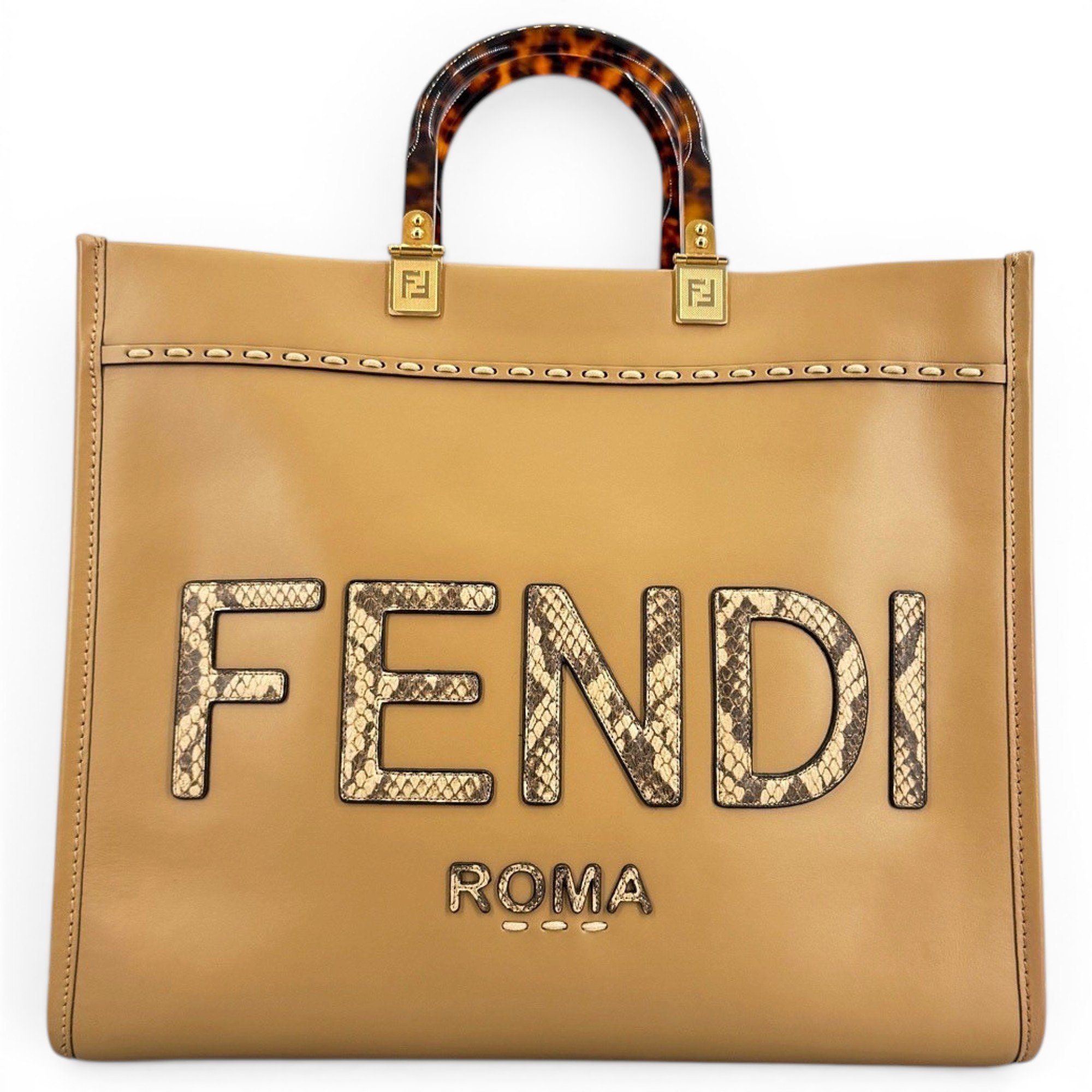 Sunshine leather tote