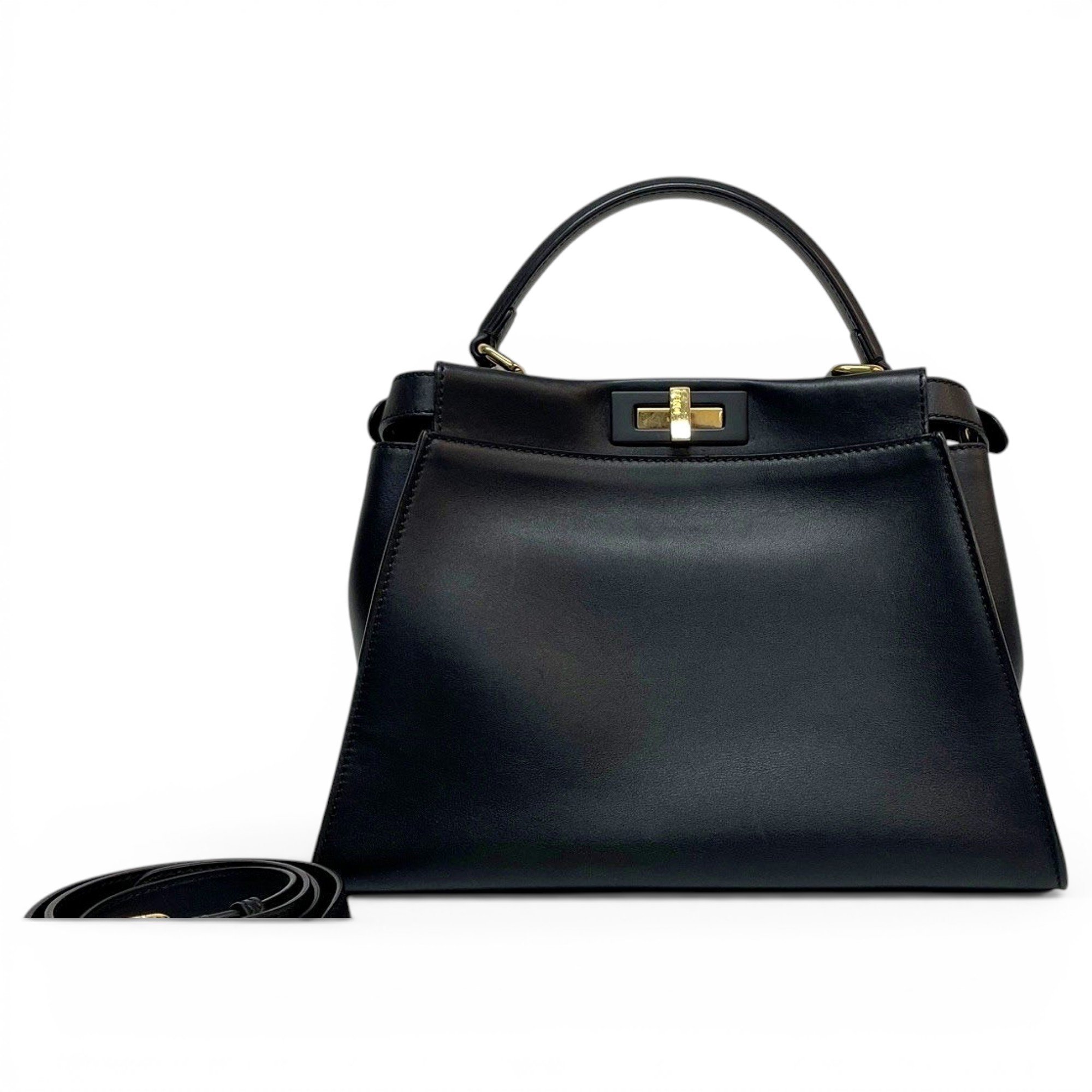Peekaboo leather handbag