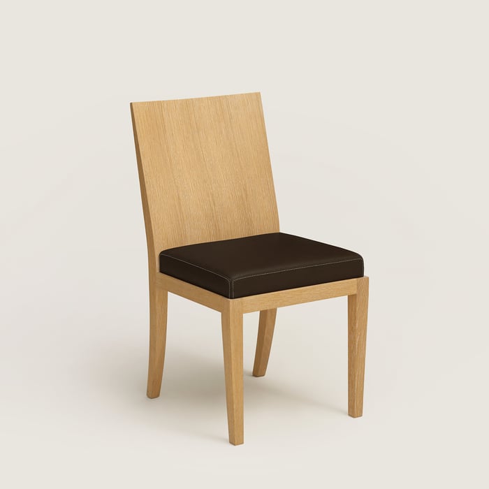 Ébène Reeditions J.-m. Frank Par Hermès Chair With Padded Seat