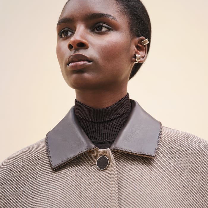 Marron Terre d'Ombre Car Coat