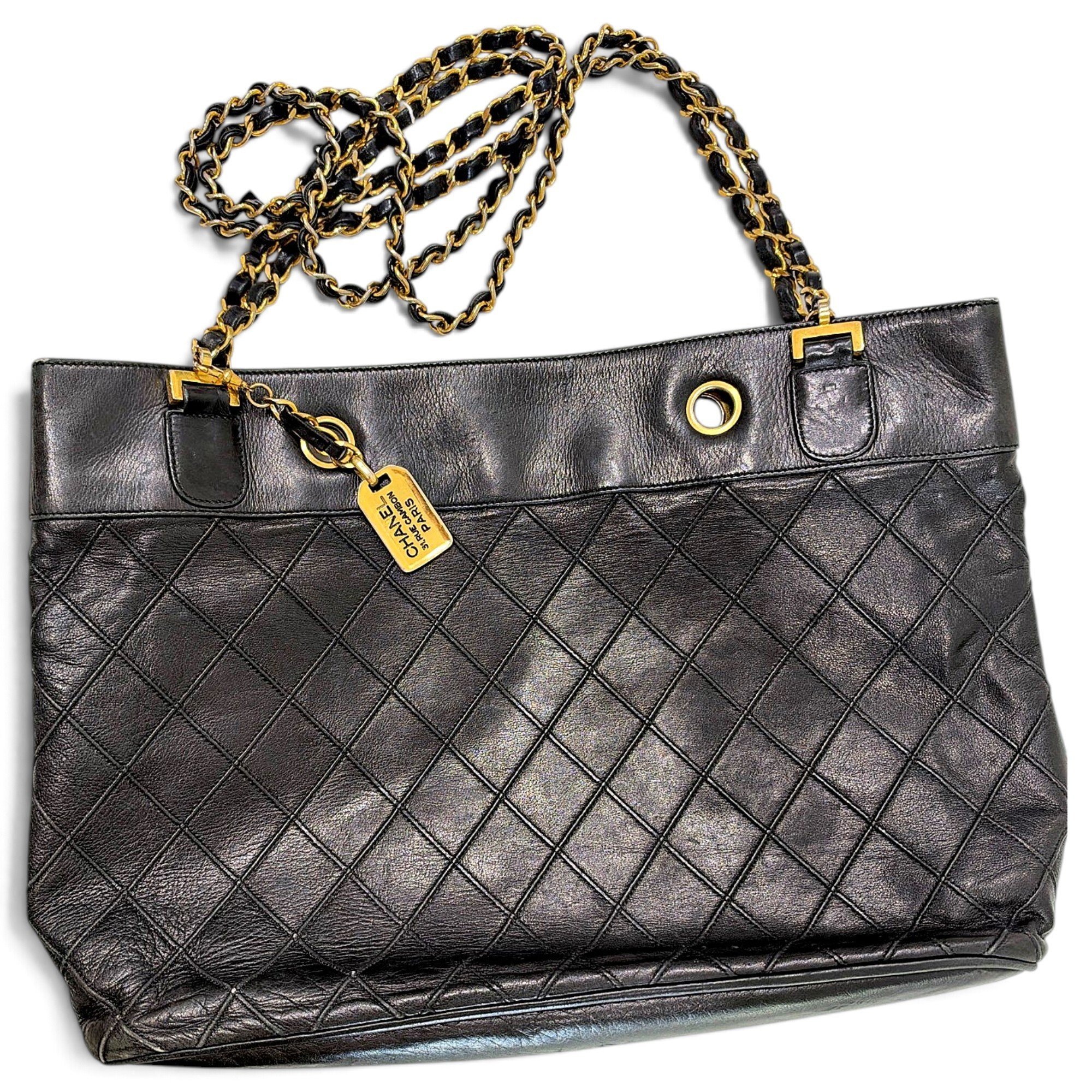 Leather tote