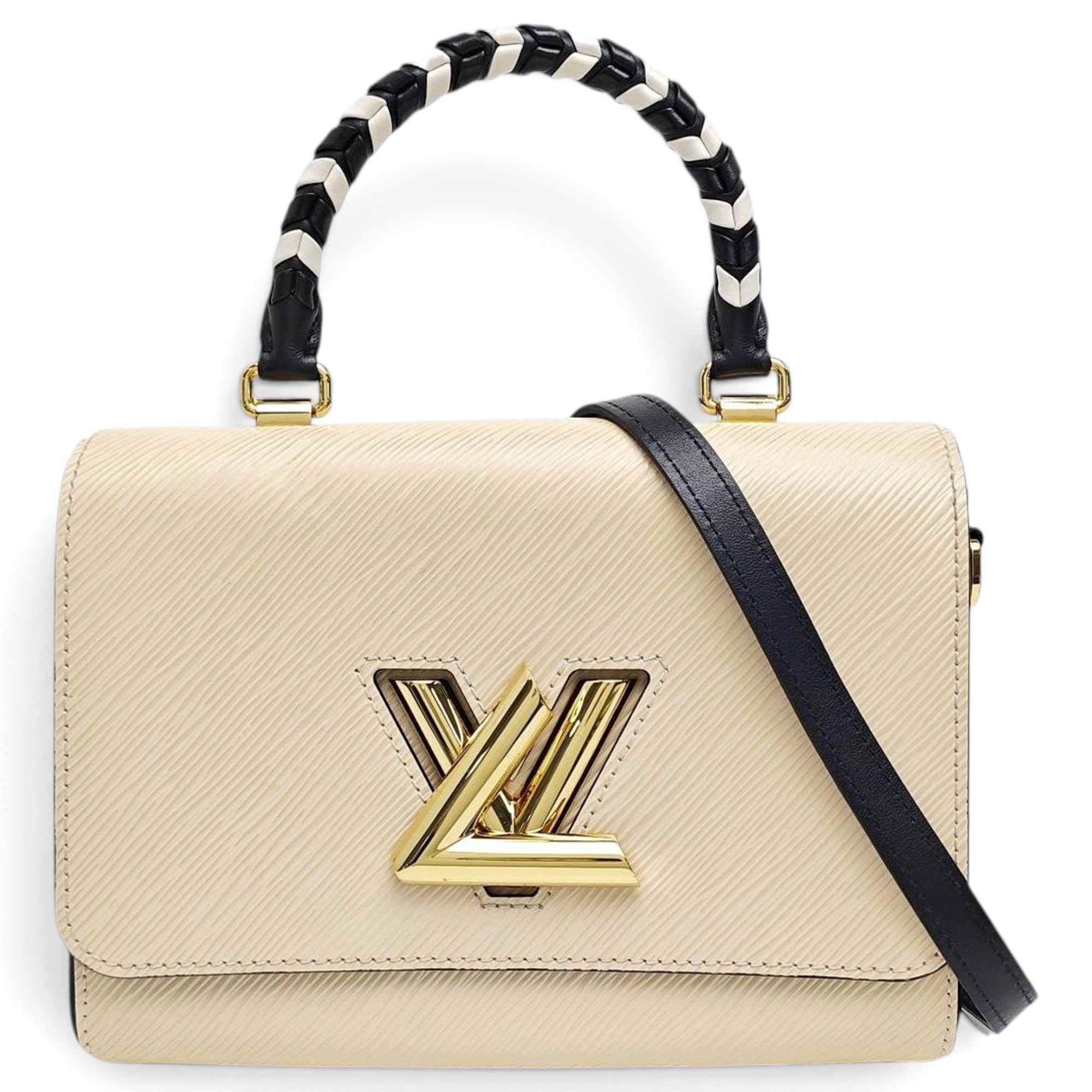 Twist leather crossbody bag