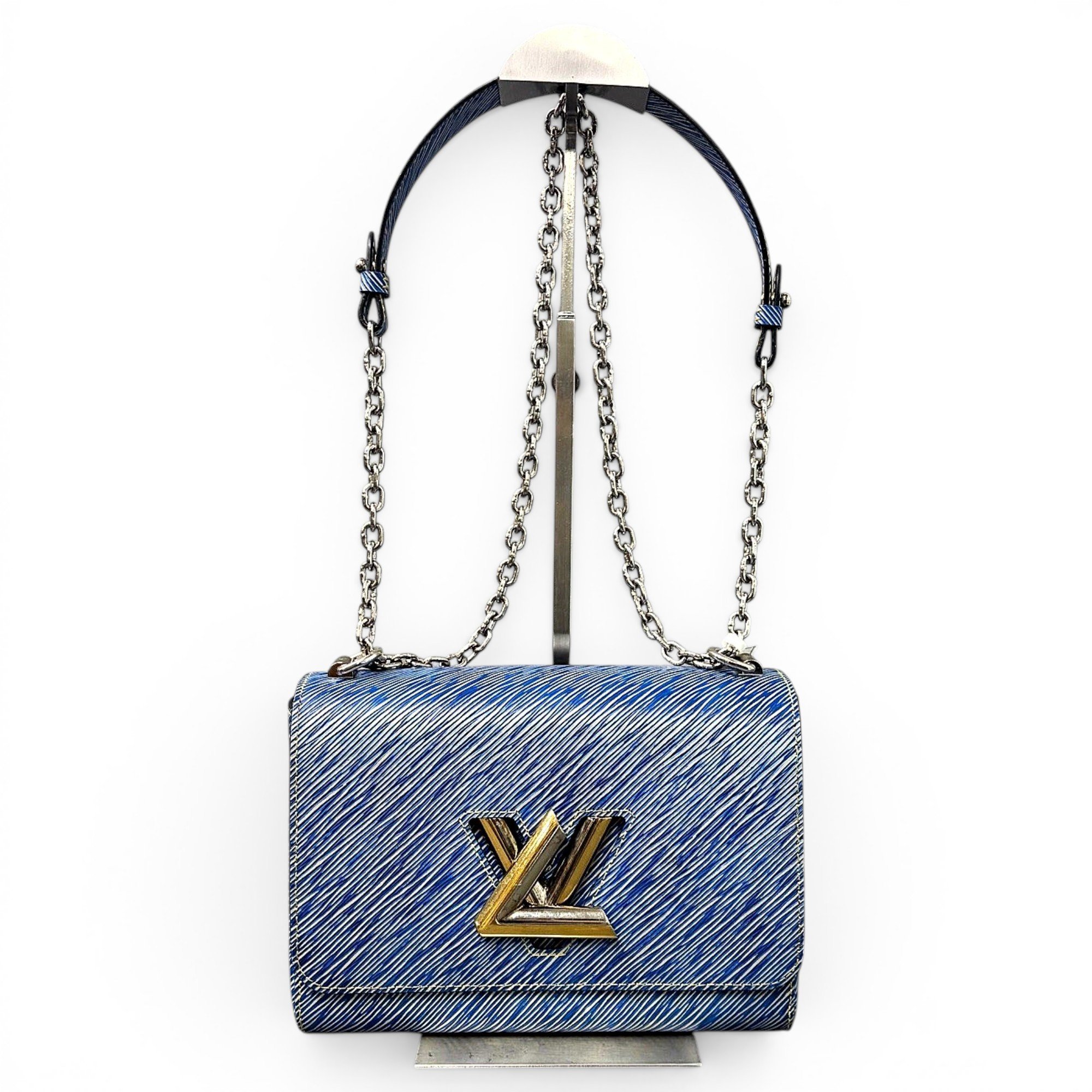 Twist leather handbag