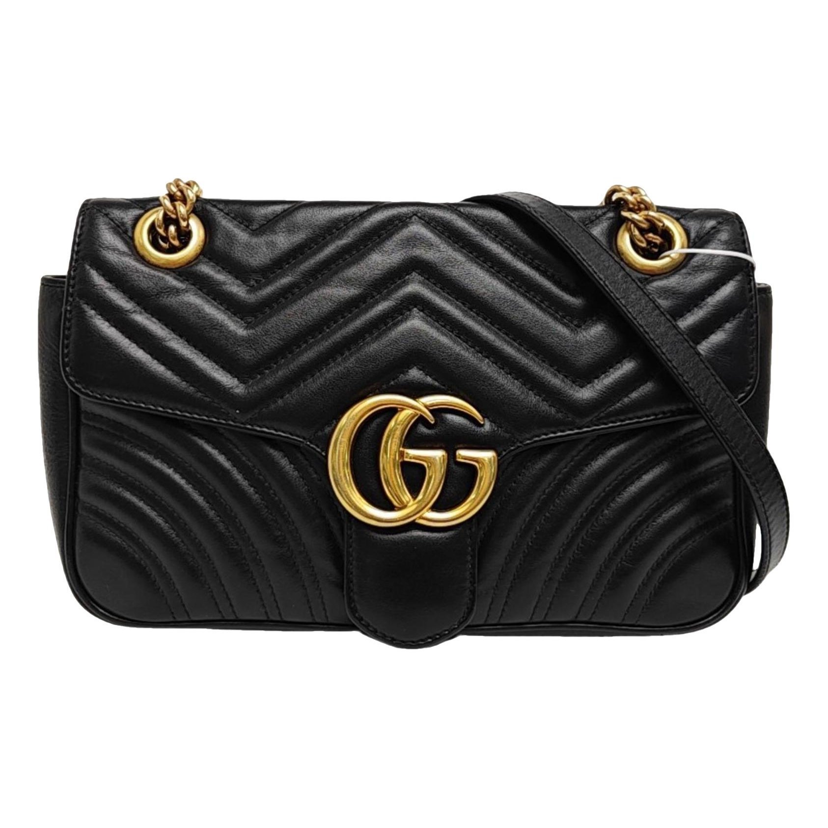 GG Marmont Flap leather crossbody bag