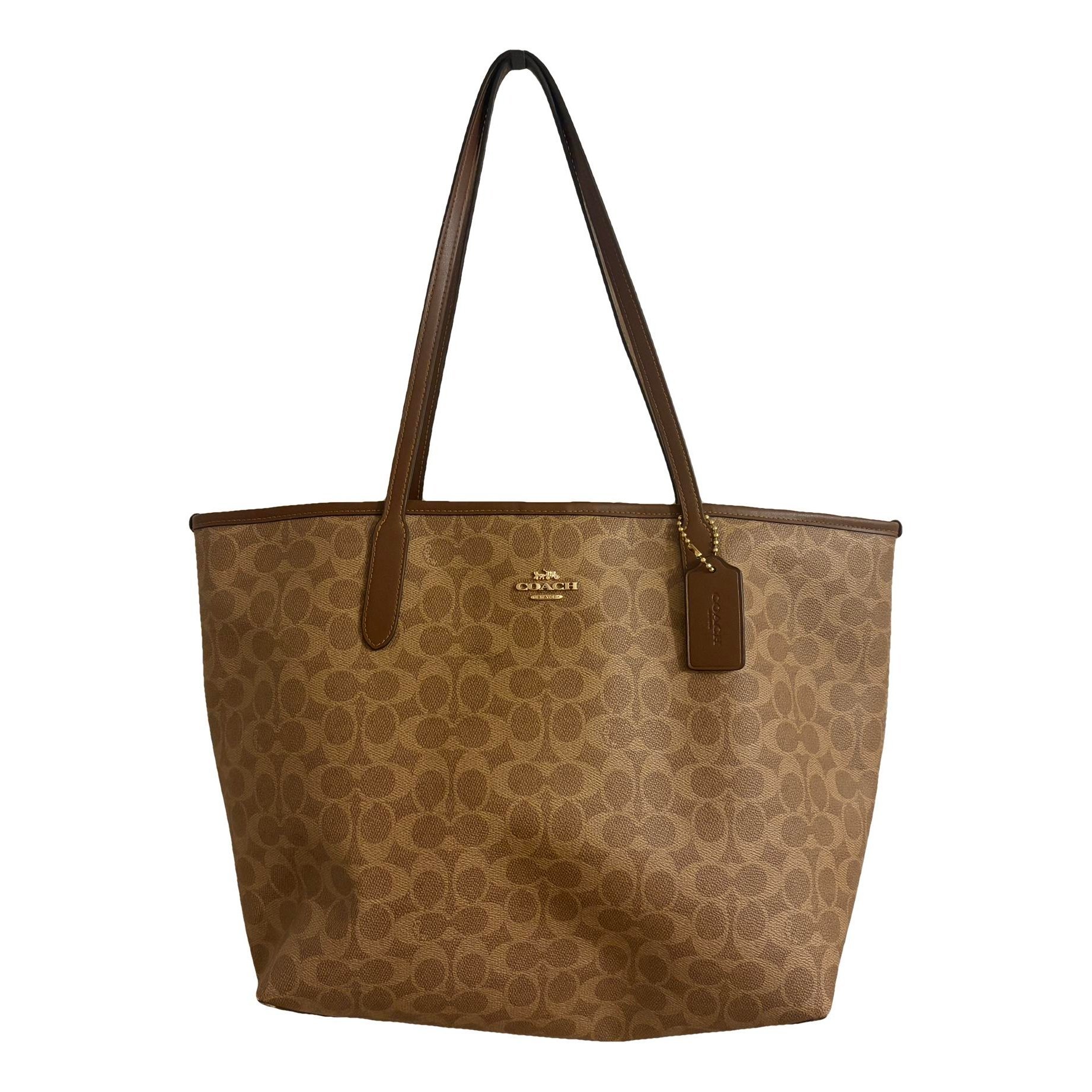 CITY ZIP TOTE leather tote