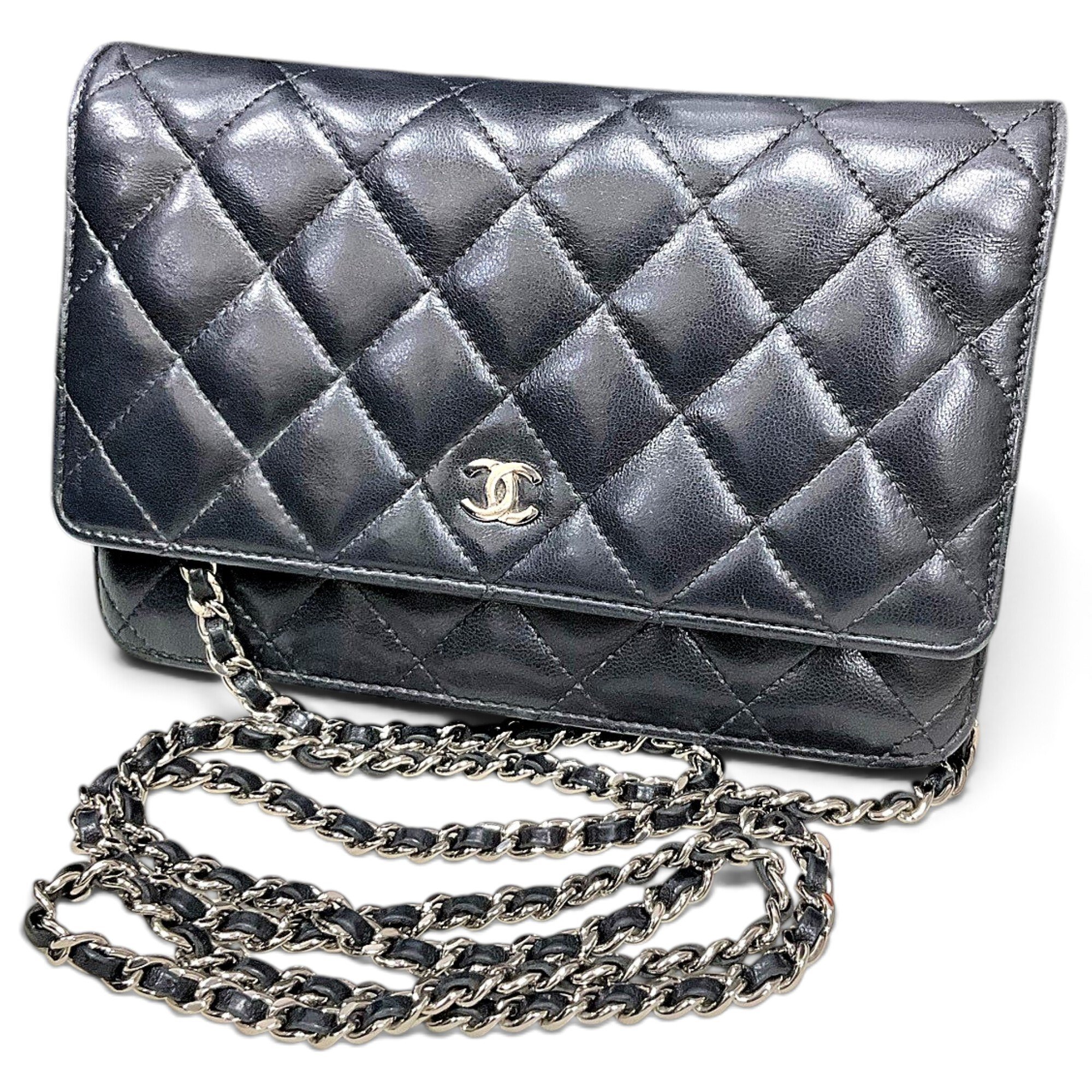 Wallet On Chain Timeless/Classique leather handbag