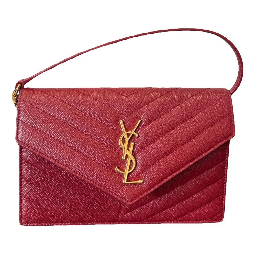 Portefeuille enveloppe leather crossbody bag