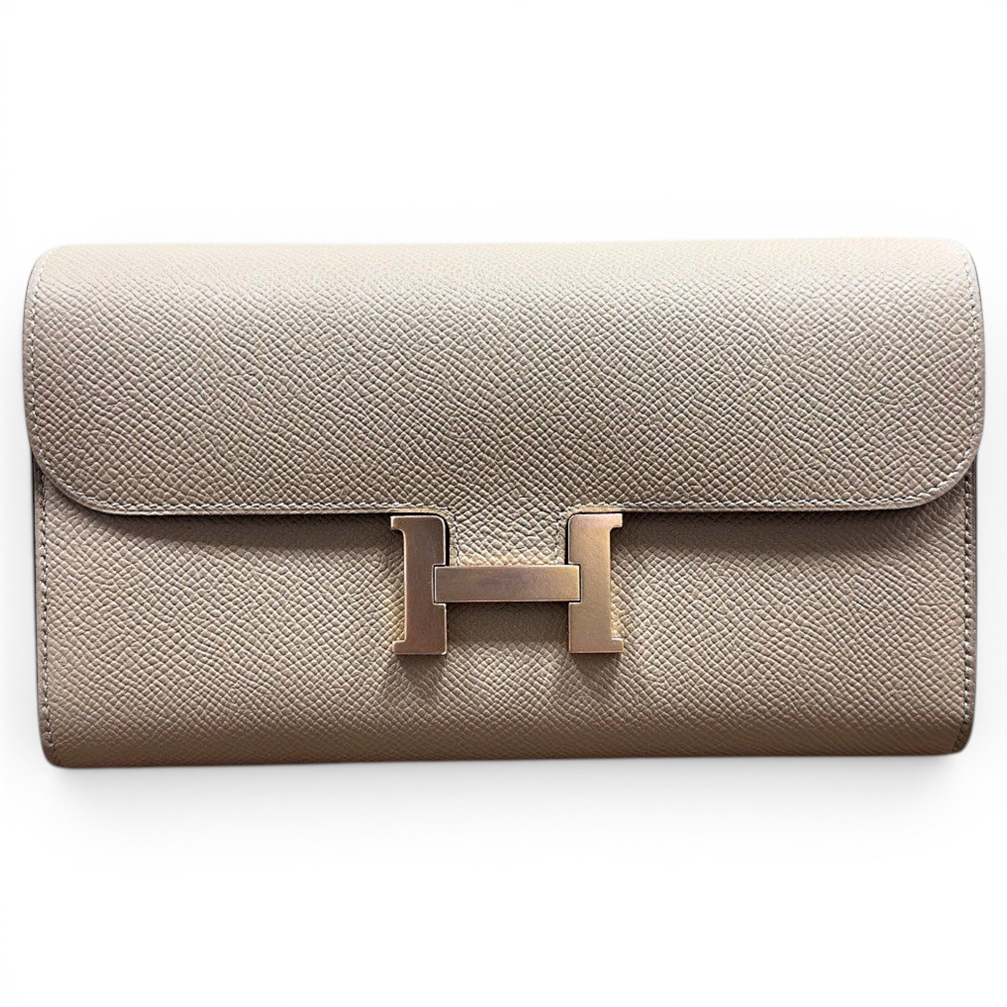 Constance leather clutch bag