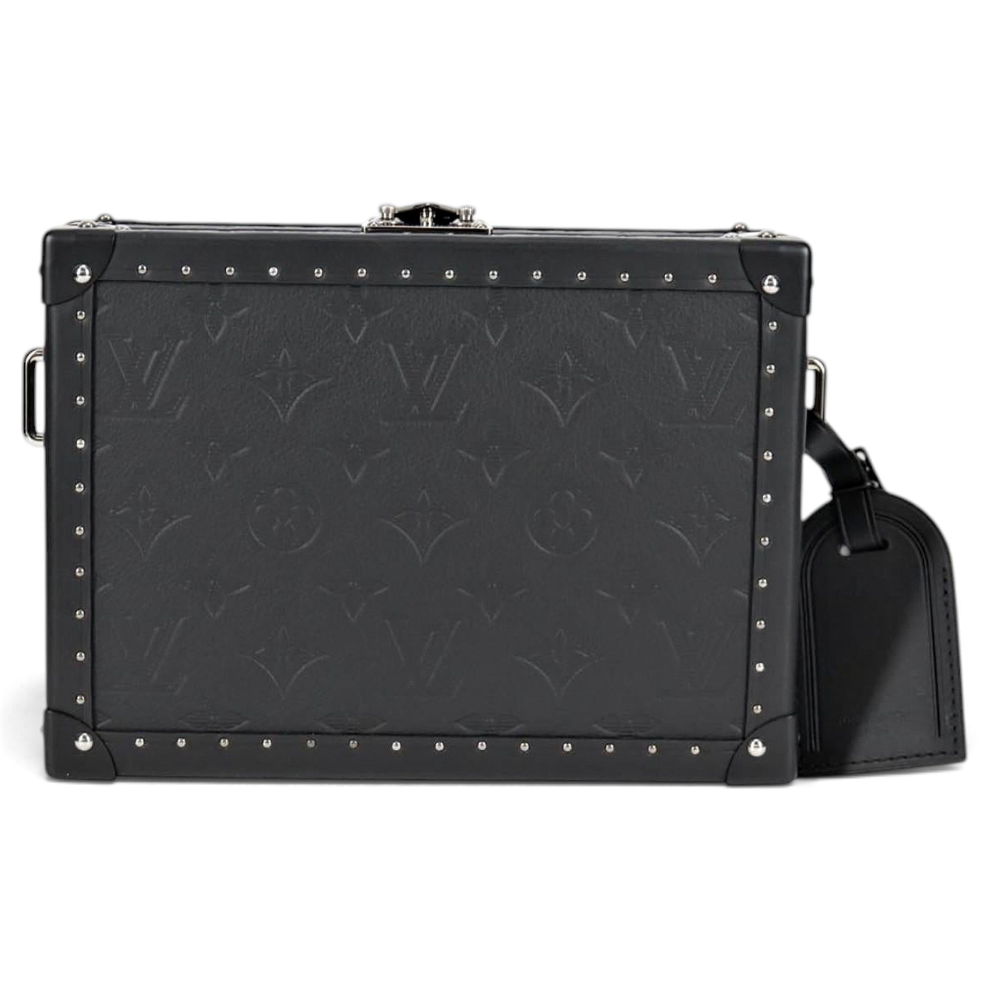 Leather clutch bag