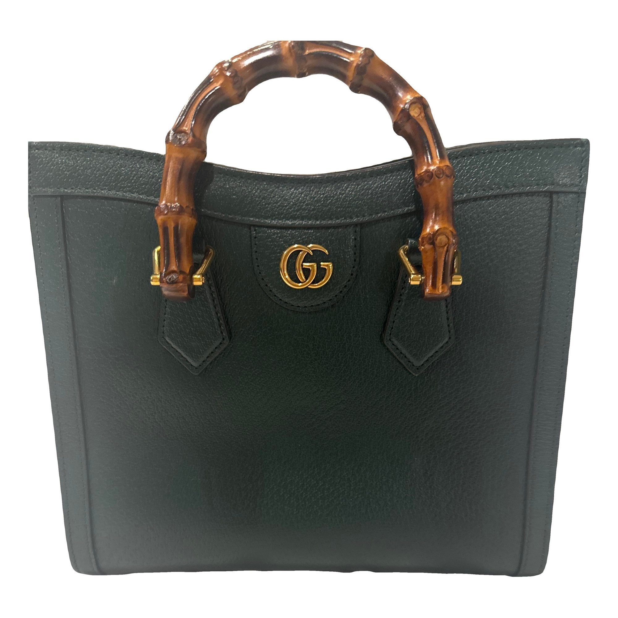 Diana Bamboo leather handbag