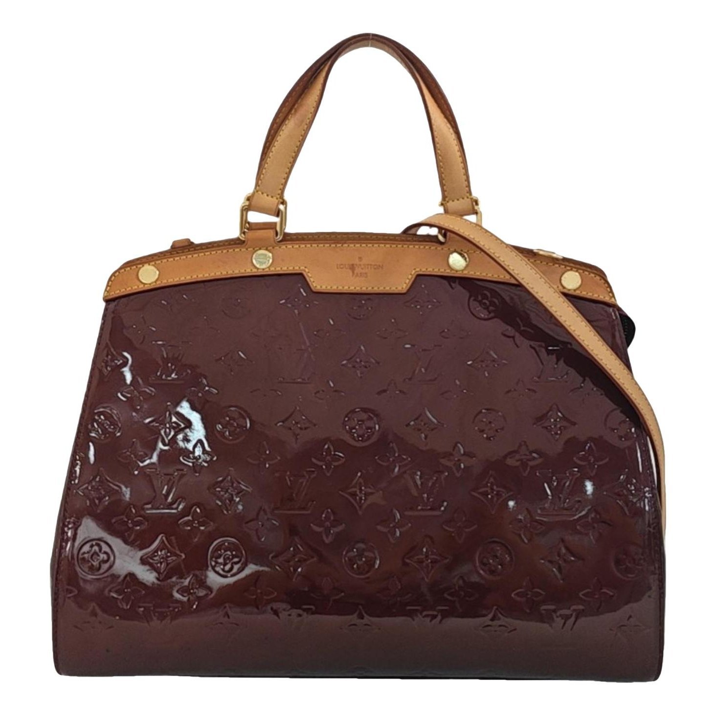 Patent leather handbag