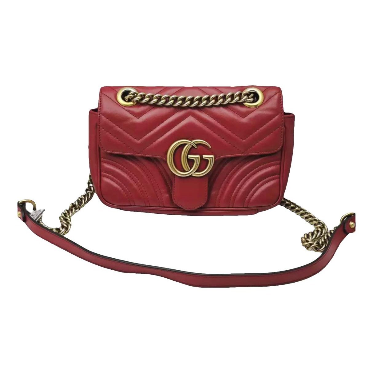 GG Marmont Flap leather crossbody bag