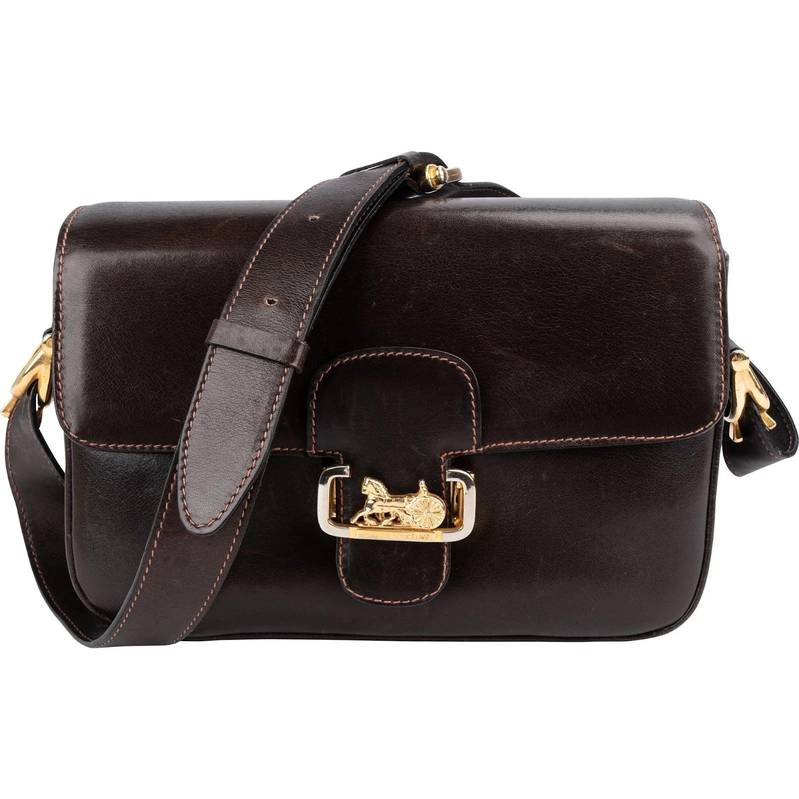 Triomphe leather handbag