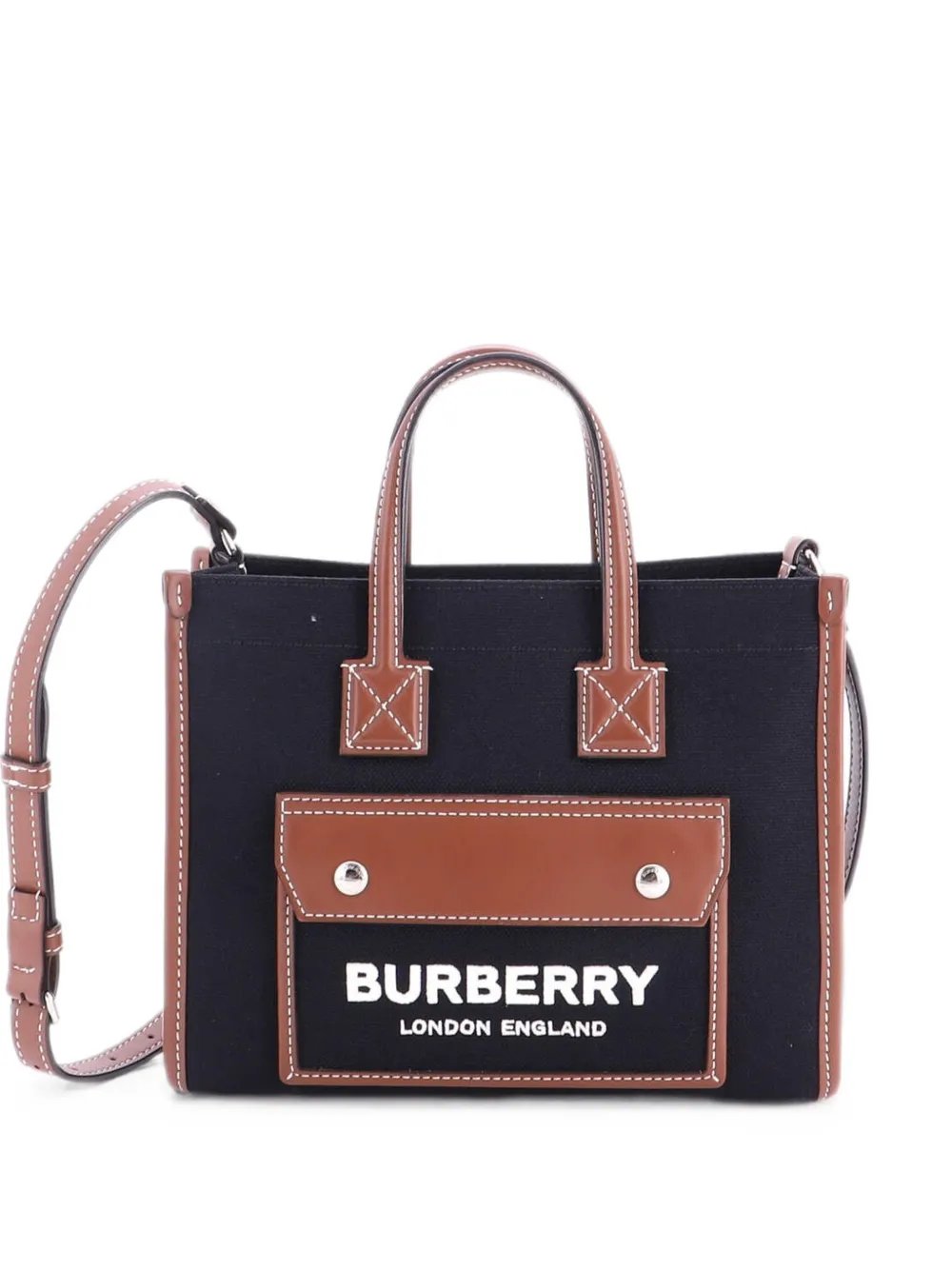Freya Shopping Tote Canvas with Leather Mini shoulder bag