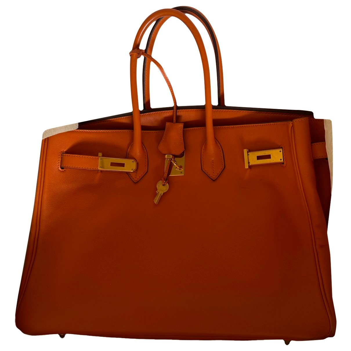 Birkin 35 leather handbag