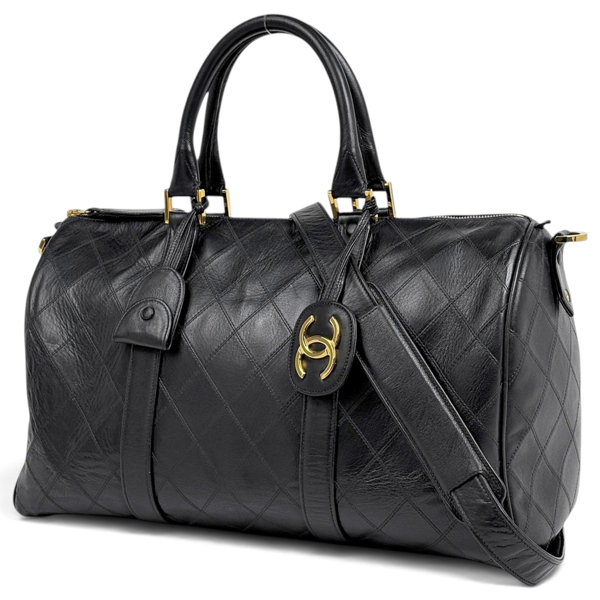 Leather travel bag