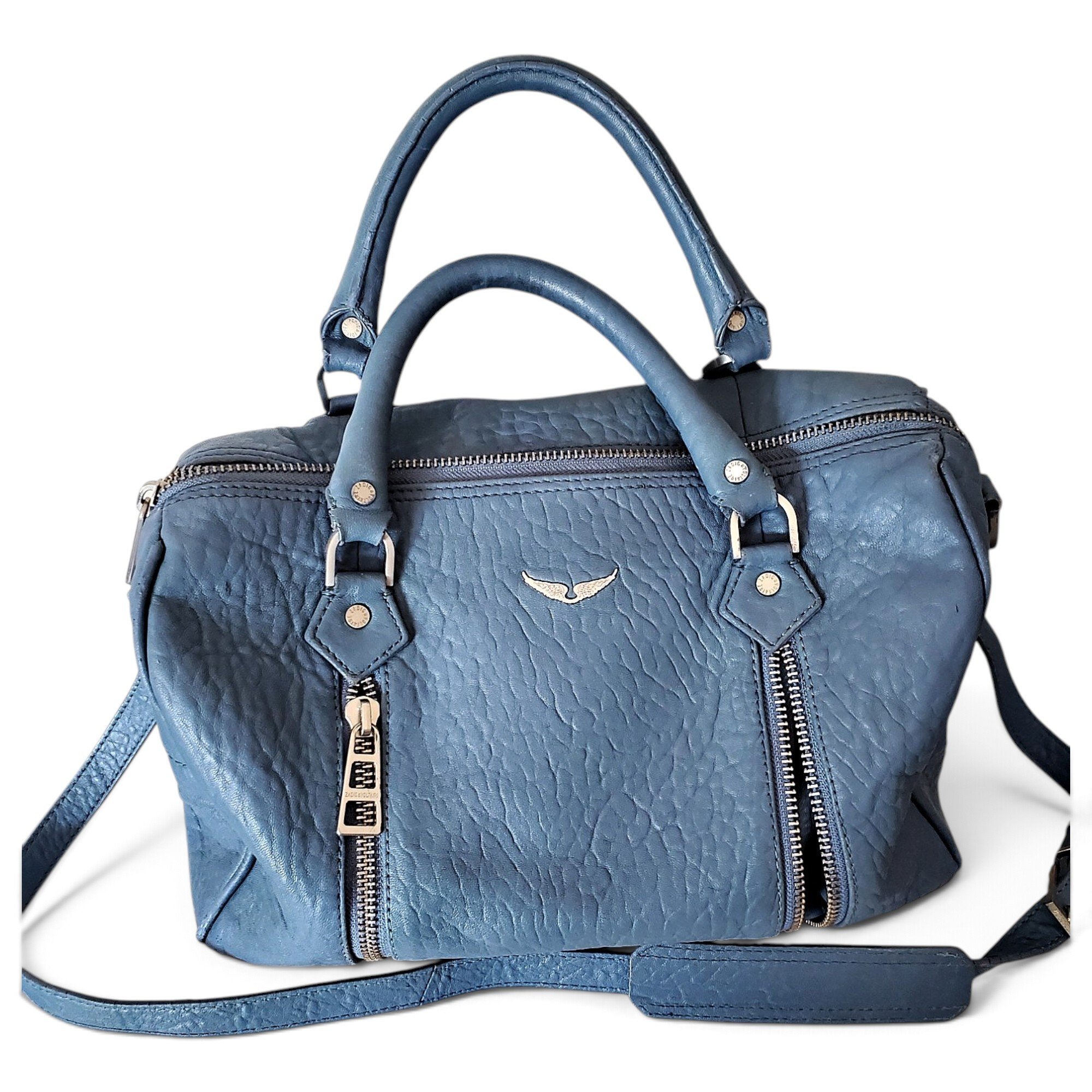 Sunny leather bowling bag