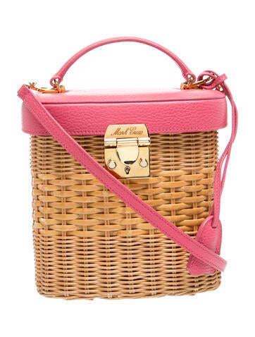 Mark Cross Wicker Top Handle Bag