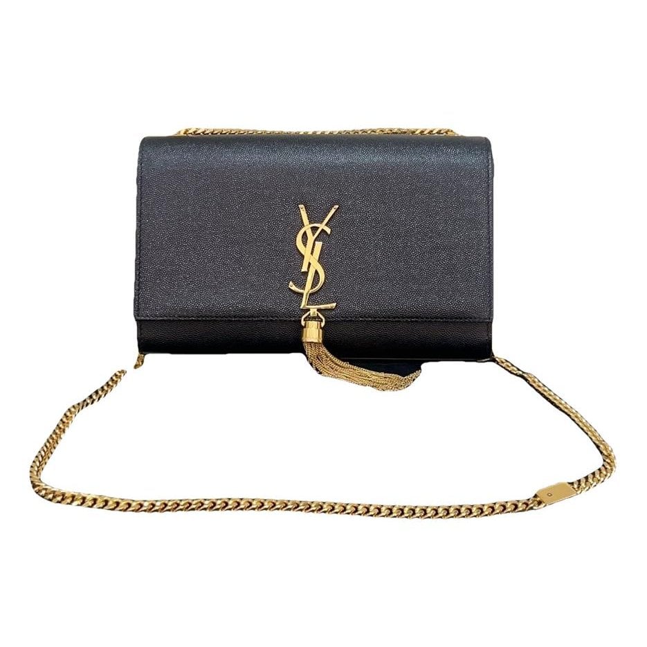 Pompom Kate leather handbag