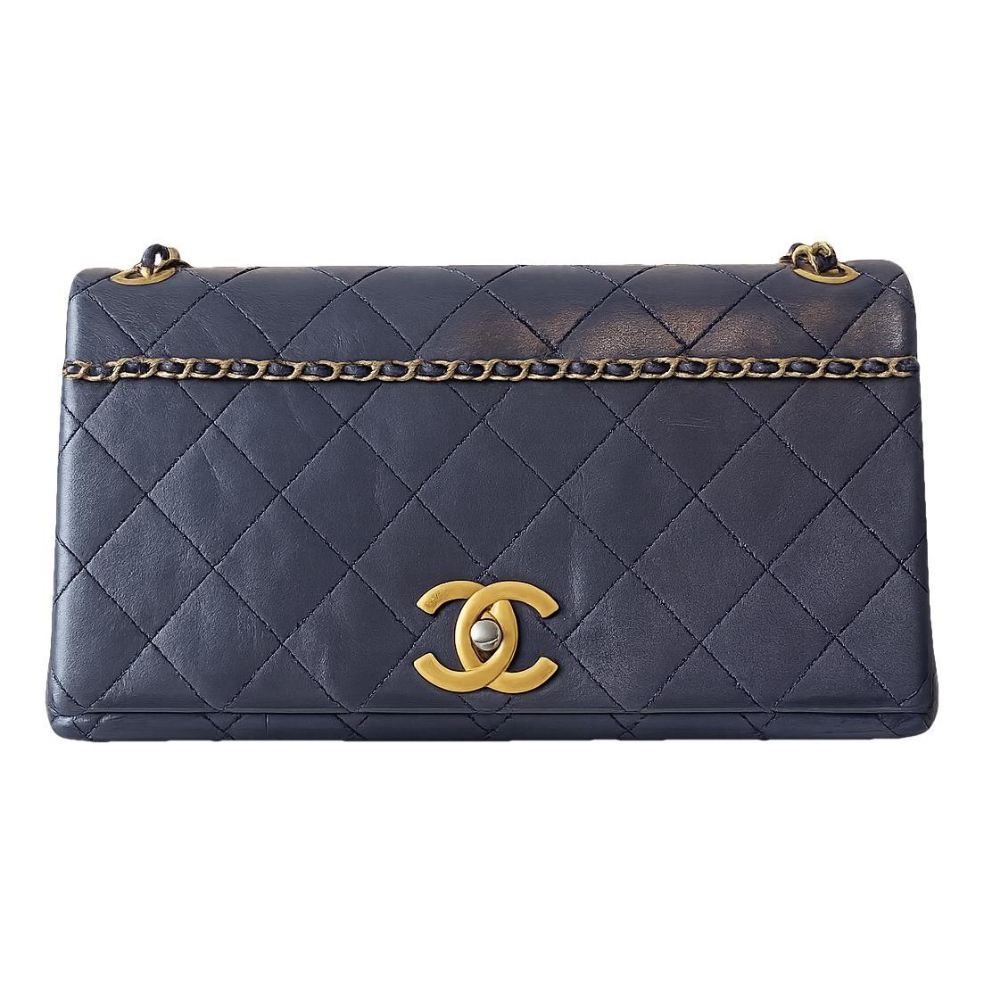 Trendy CC Quilted leather handbag