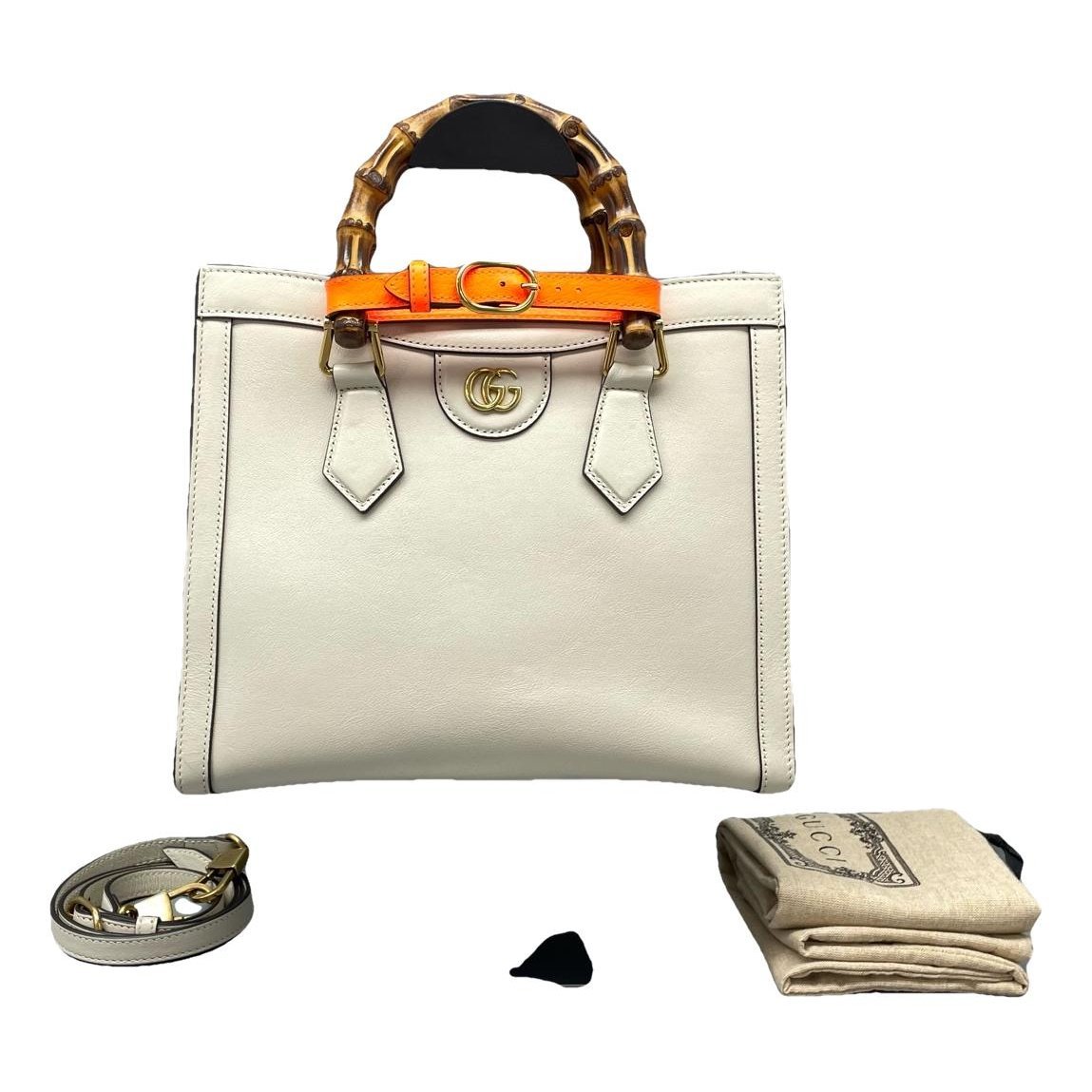 Diana Bamboo leather handbag