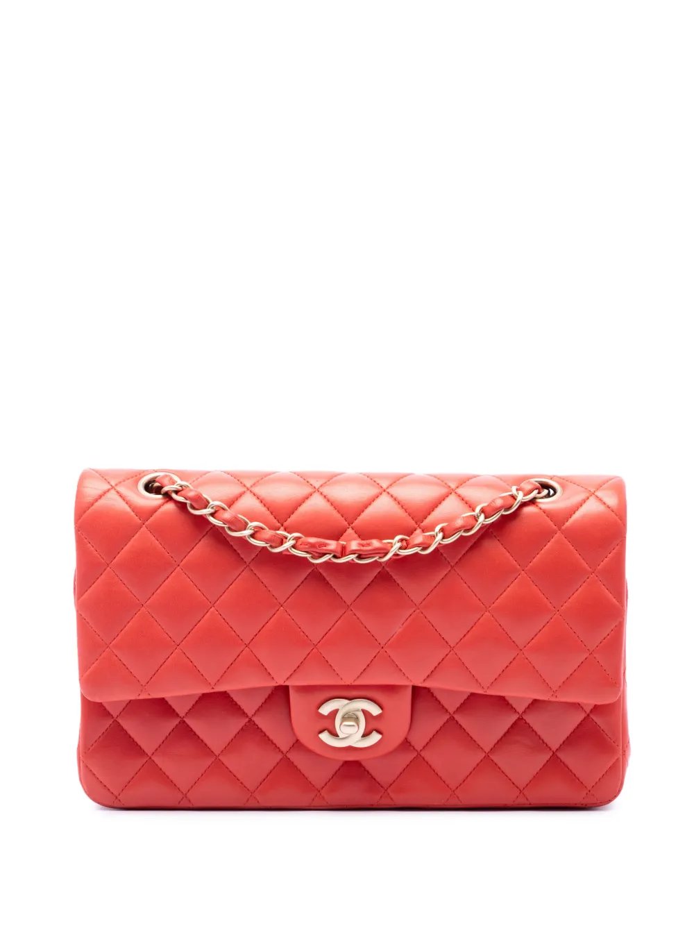 2009-2010 Medium Classic Lambskin Double Flap shoulder bag