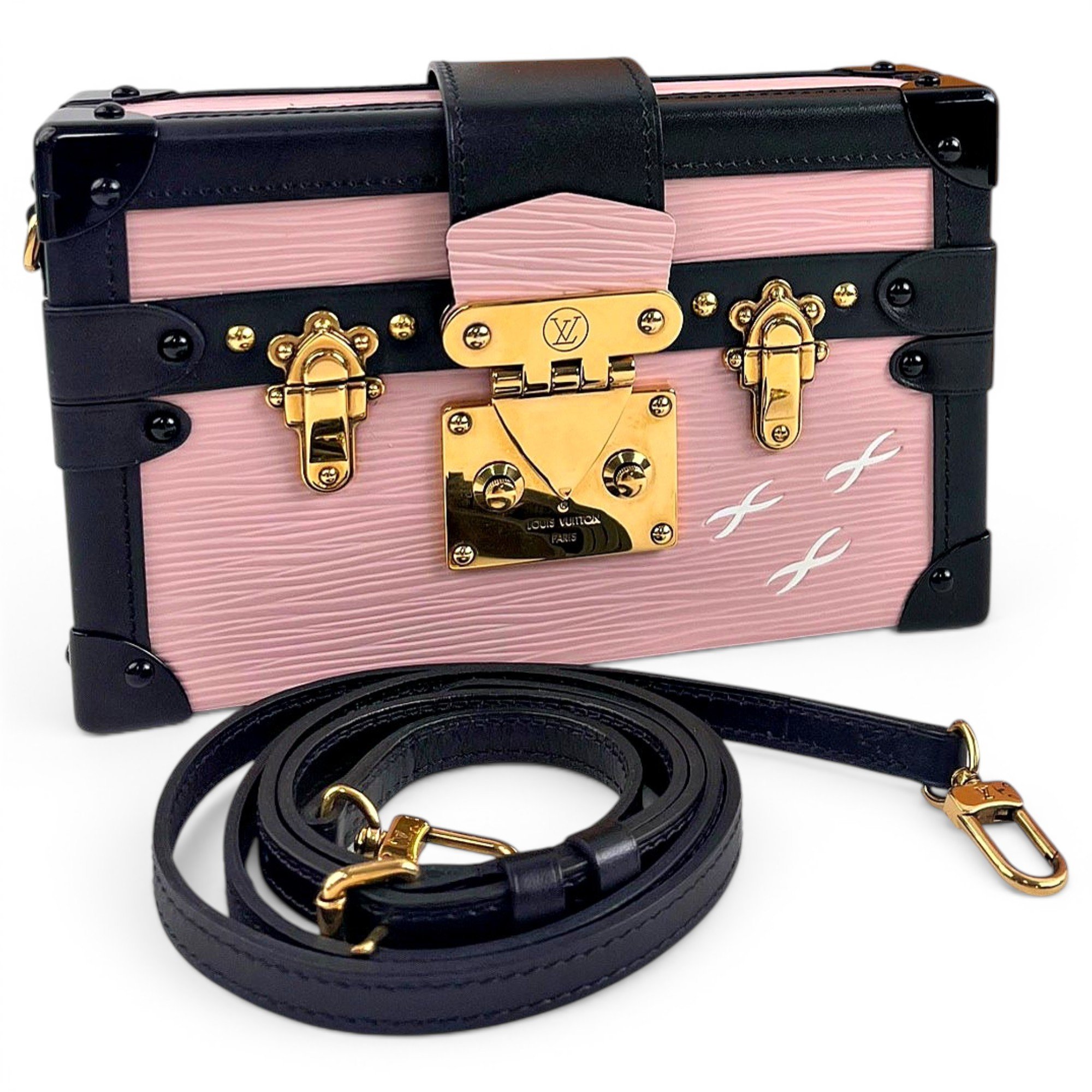 Petite Malle leather handbag