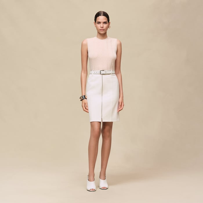 Rose Palomino Sleeveless Sweater