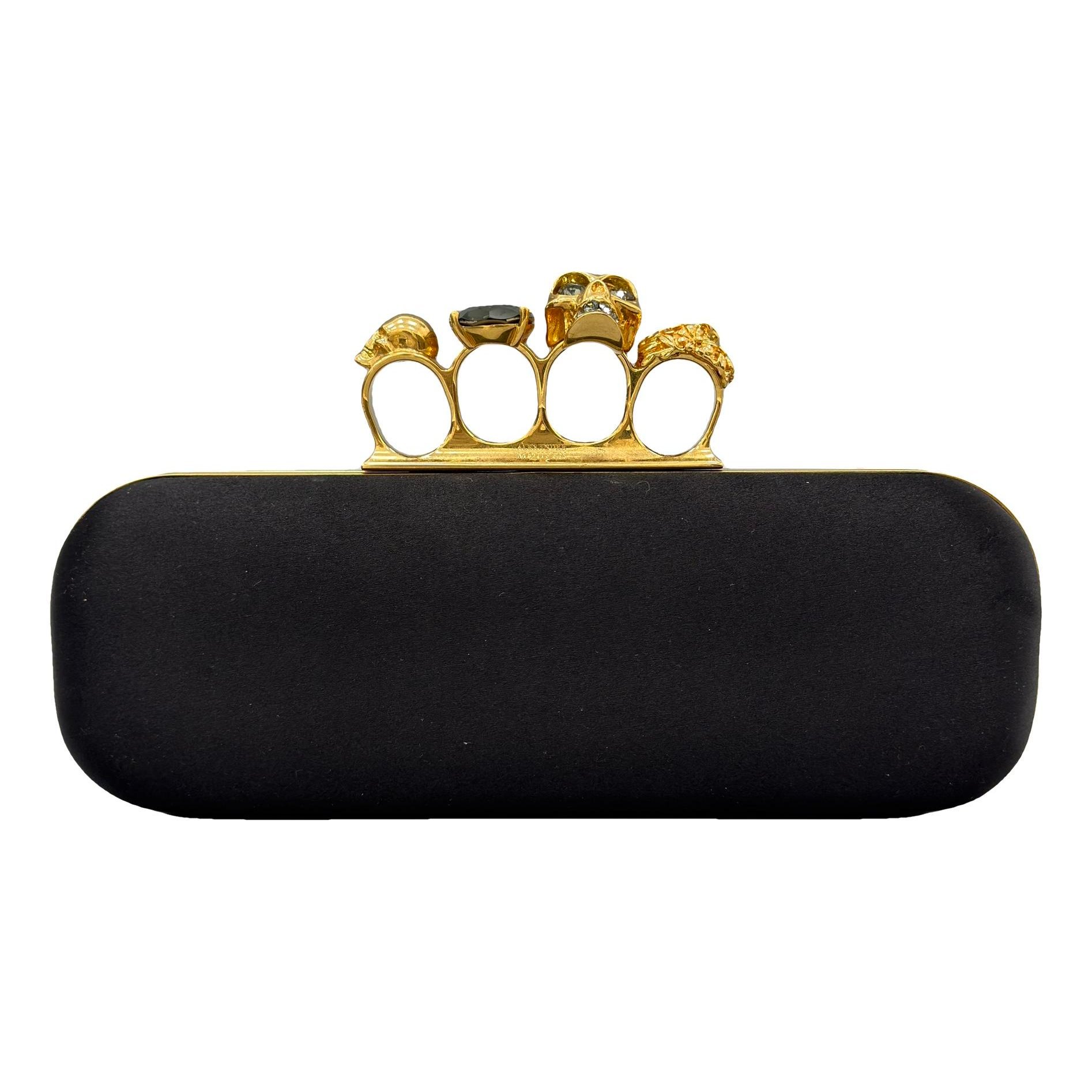 Skull leather handbag