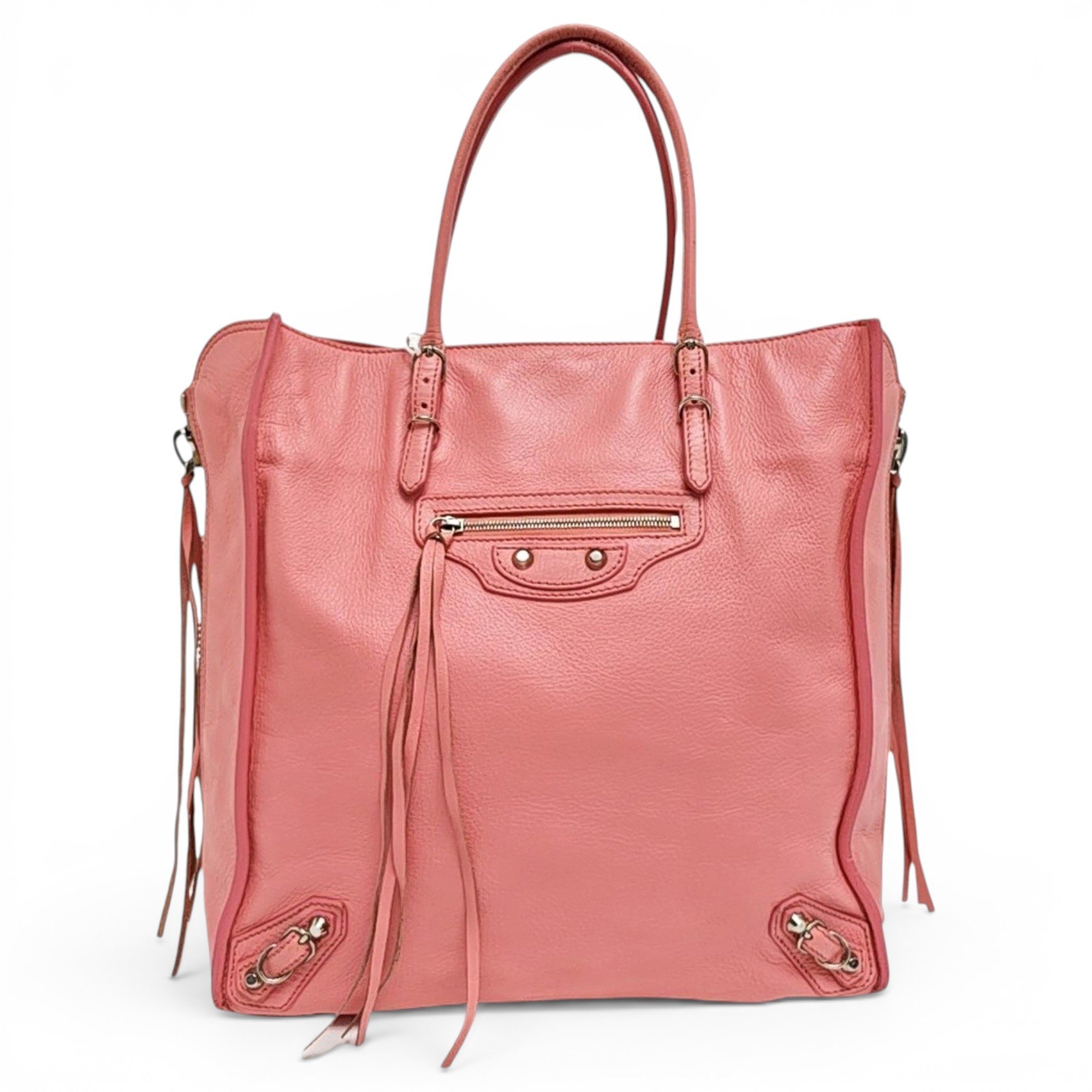 Papier leather handbag