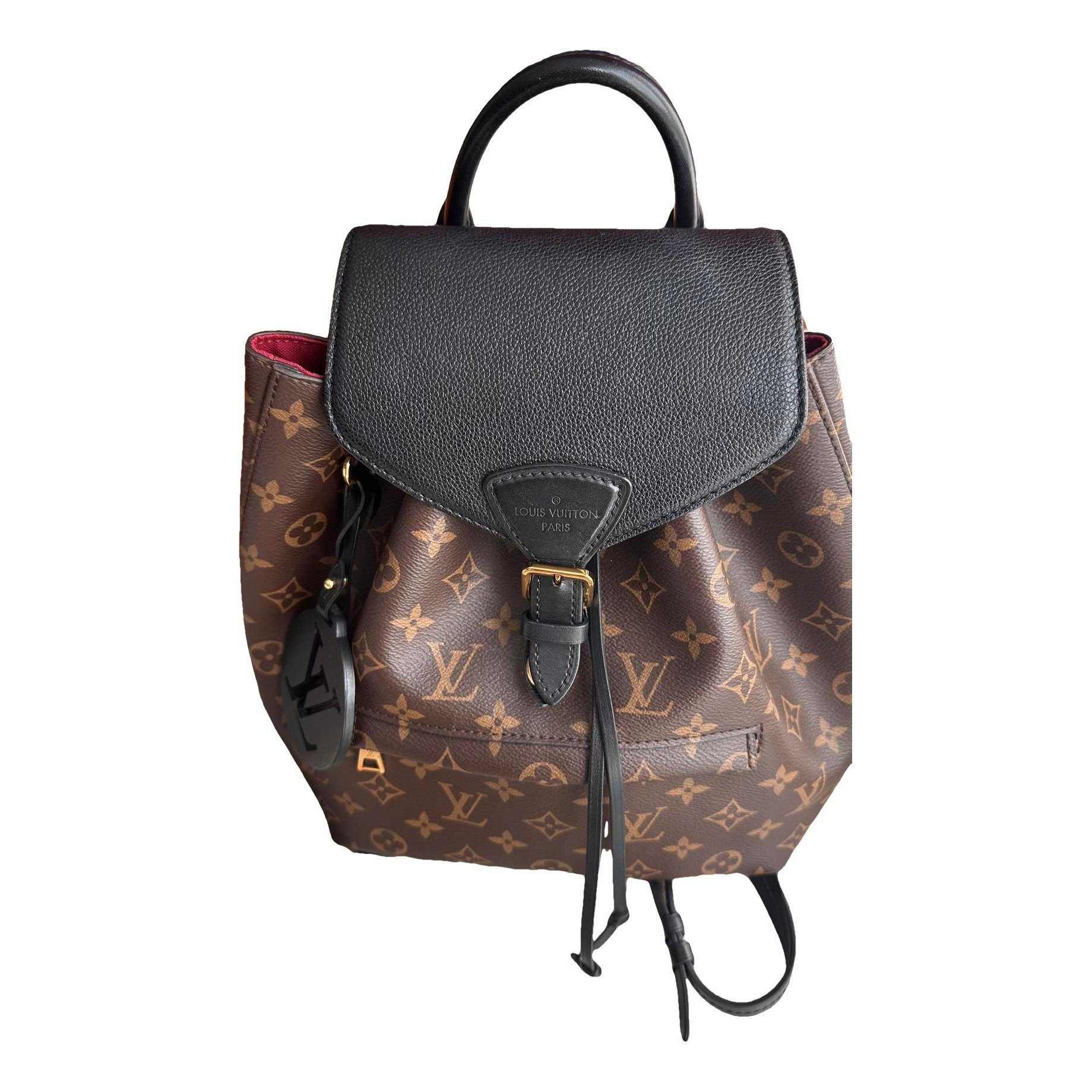 Montsouris patent leather backpack