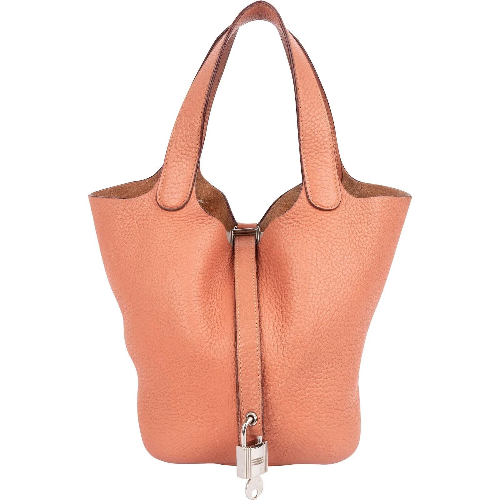 Picotin leather handbag