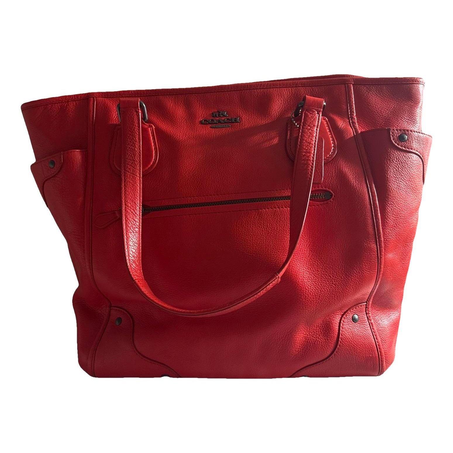 Leather tote