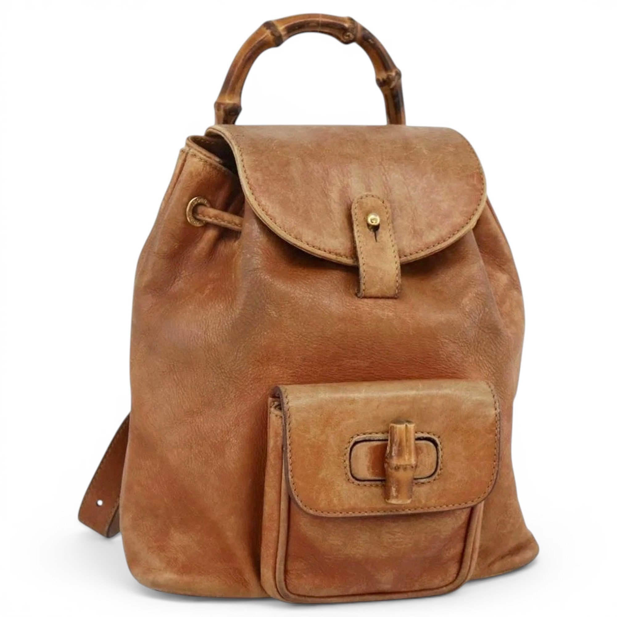 Leather backpack
