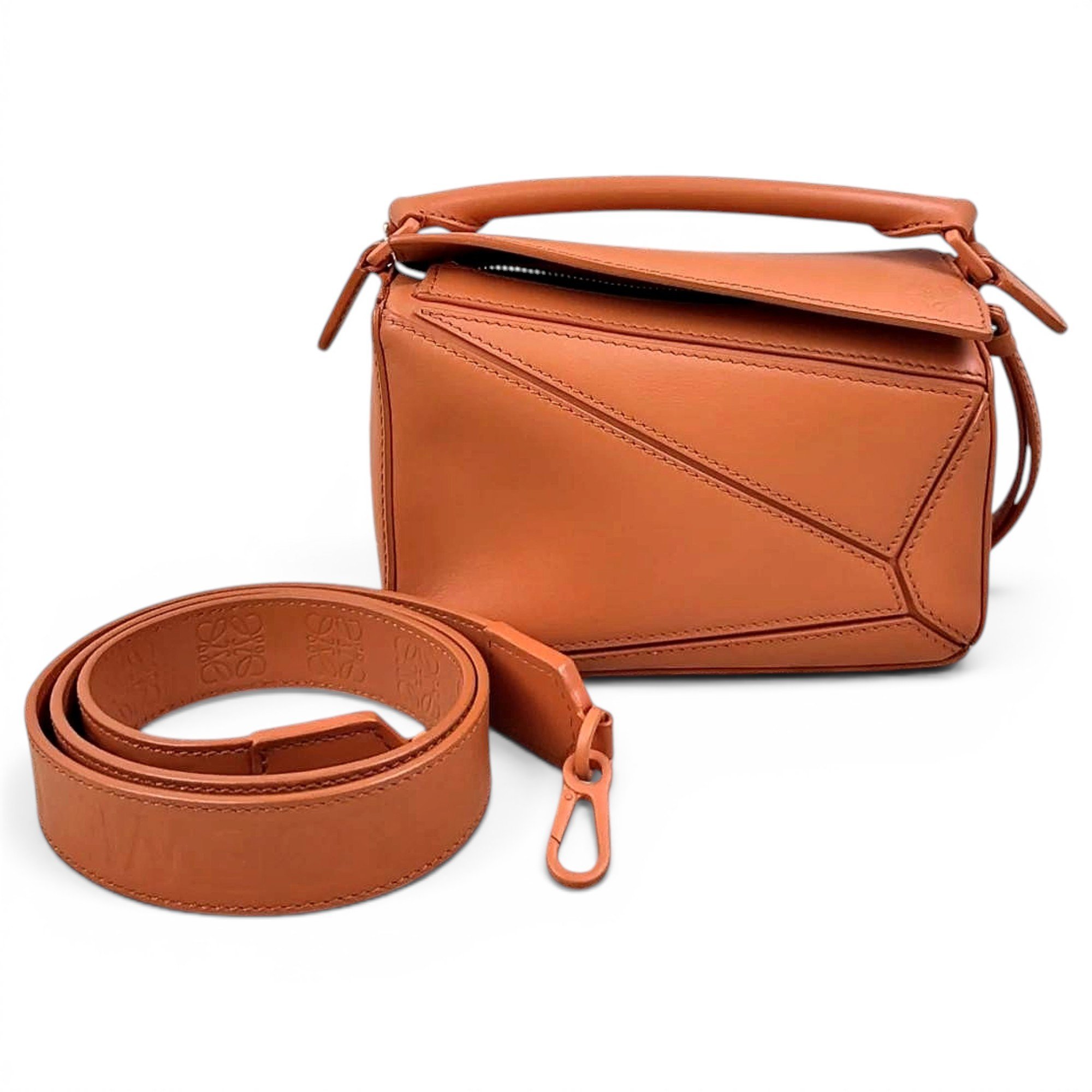 Puzzle leather mini bag