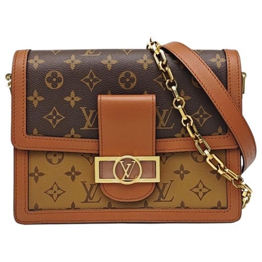 Dauphine leather crossbody bag